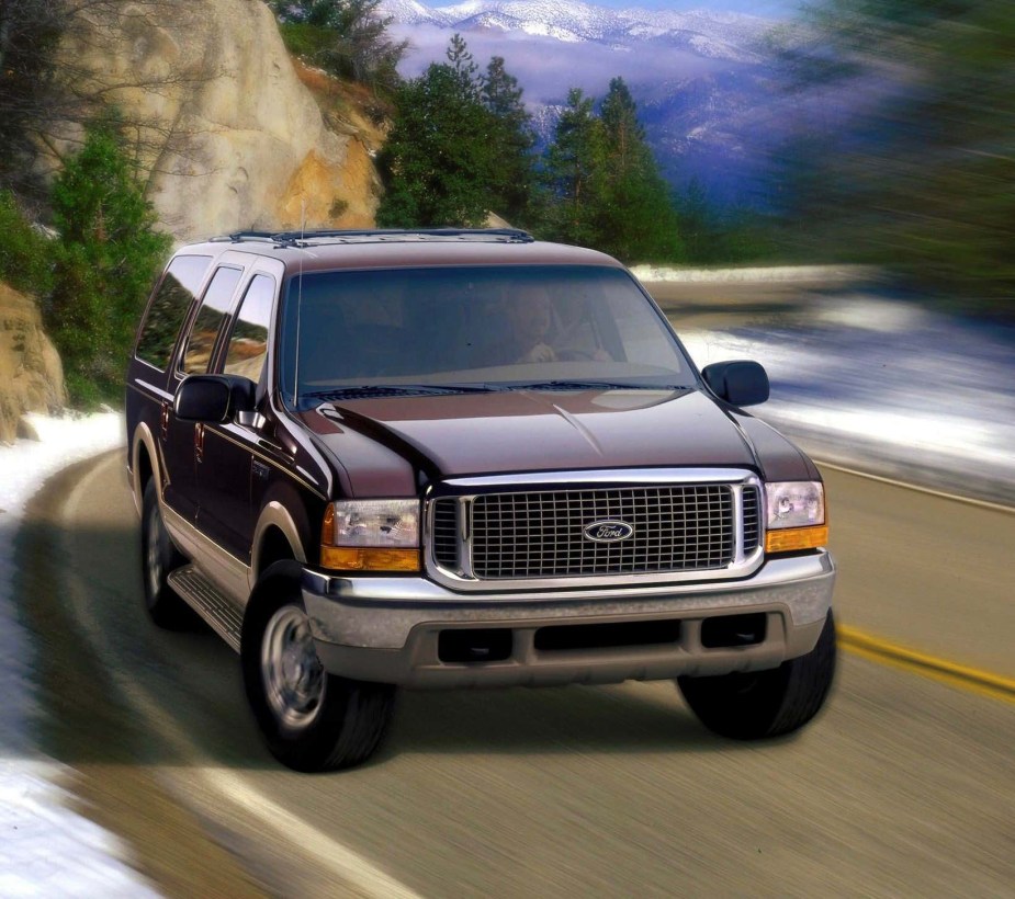 2000 Ford Excursion on a road