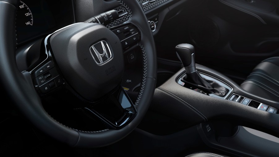 Steering wheel in 2023 Honda HR-V, highlighting most common problems reported by owners. This Honda model was left off the Car and Driver list.
