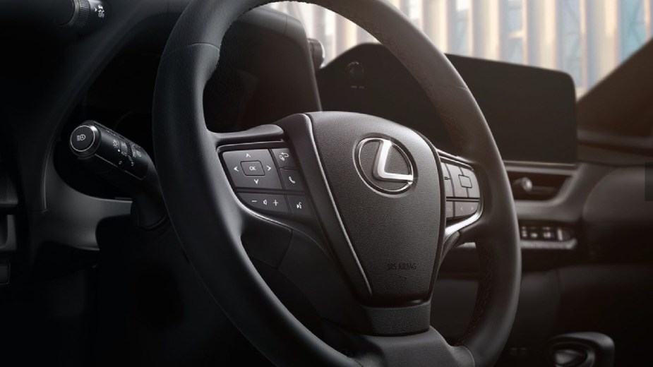 New 2023 Lexus UX Luxury SUV Steering Wheel, 2023 Most Affordable Lexus, IIHS Top Safety Pick +