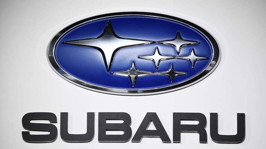 Subaru logo, maker of the Subaru SVX. The Subaru with lowest maintenance costs isn't in the lineup anymore.