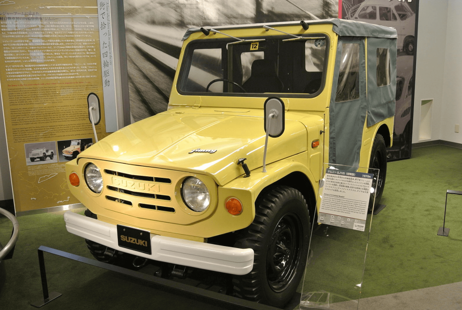 First -generation Suzuki Jimny LJ10 at the Suzuki Museum