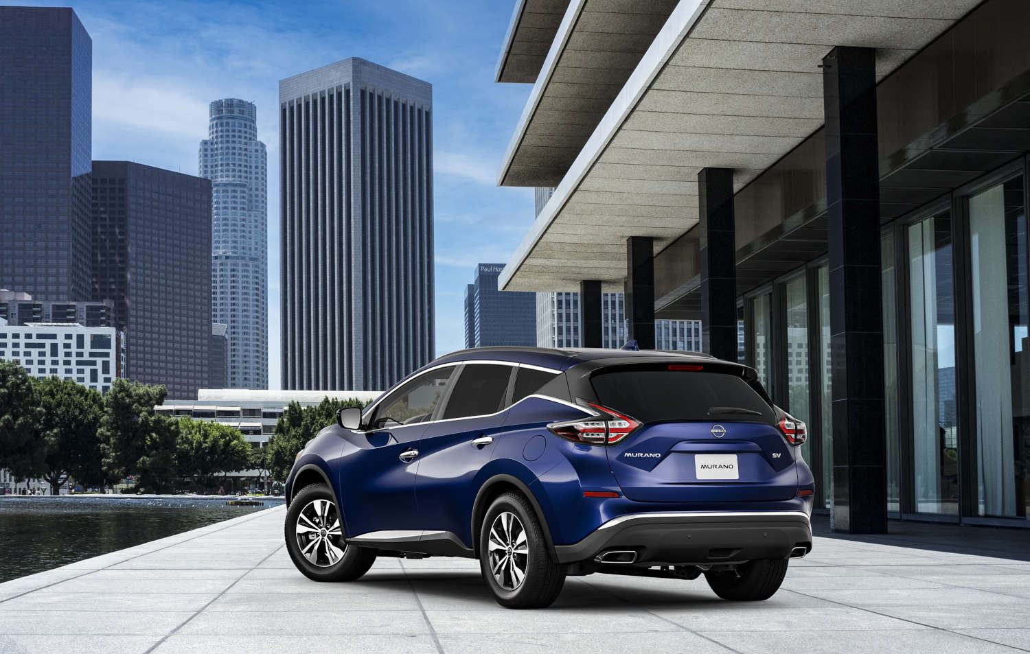 This blue Nissan Murano is one of the best SUVs for seniors 