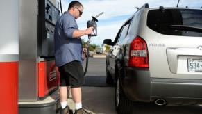 No-ethanol/ethanol-free gasoline offered at Brad's Conoco gas station in Lakewood, Colorado