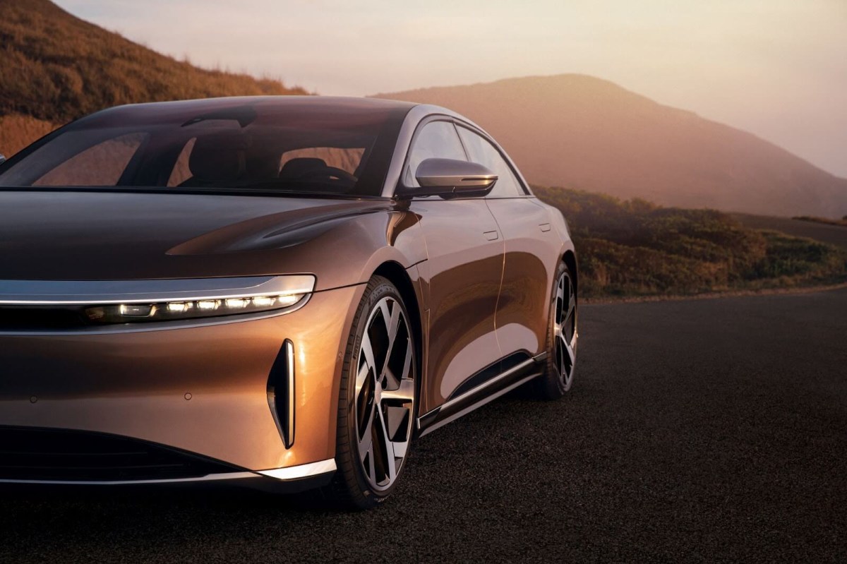 The Lucid Air EV that is subject to a new NHTSA recall