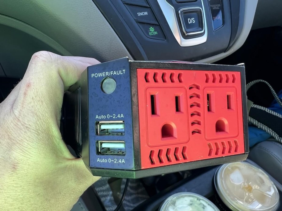 A power inverter for a car