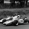 vintage formula 3 racer in black and white