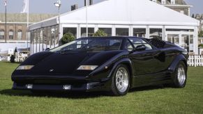 A 1989 25th Anniversary Lamborghini Countach is a rare supercar