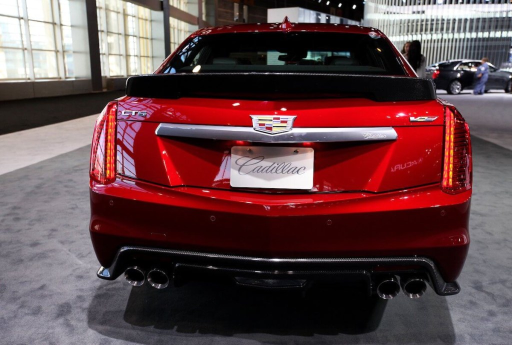 2016 Cadillac CTS-V red