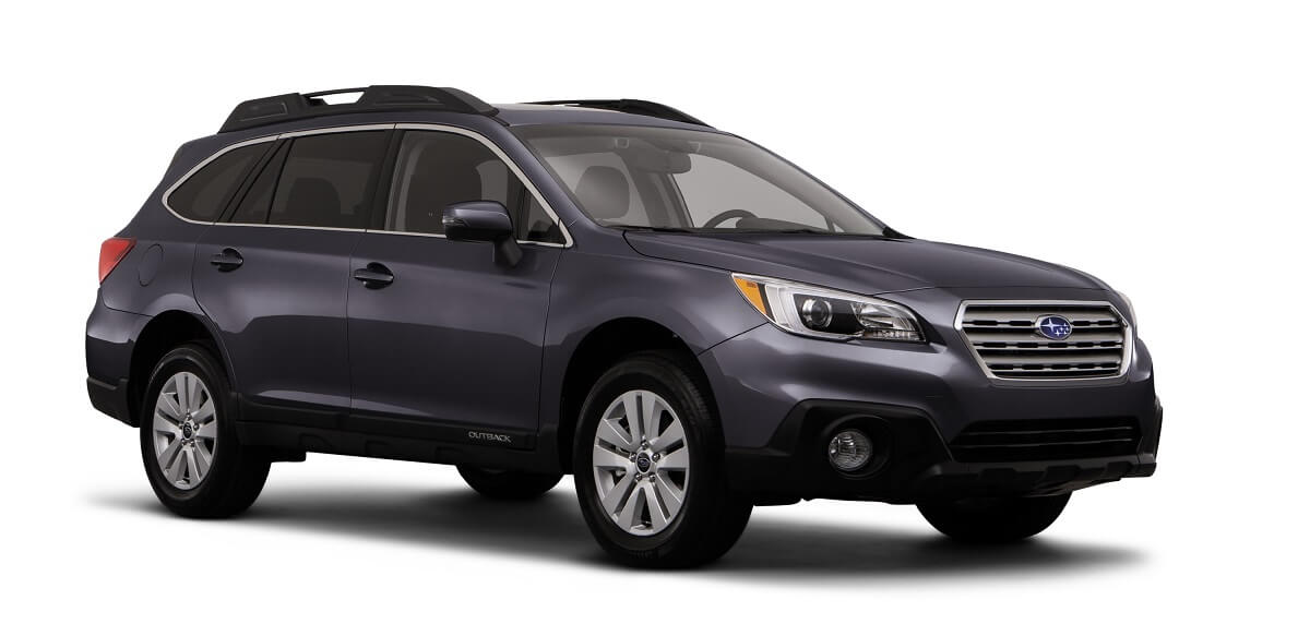 A 2017 Subaru Outback shows off its ride height, which is the best of a used car and SUV.