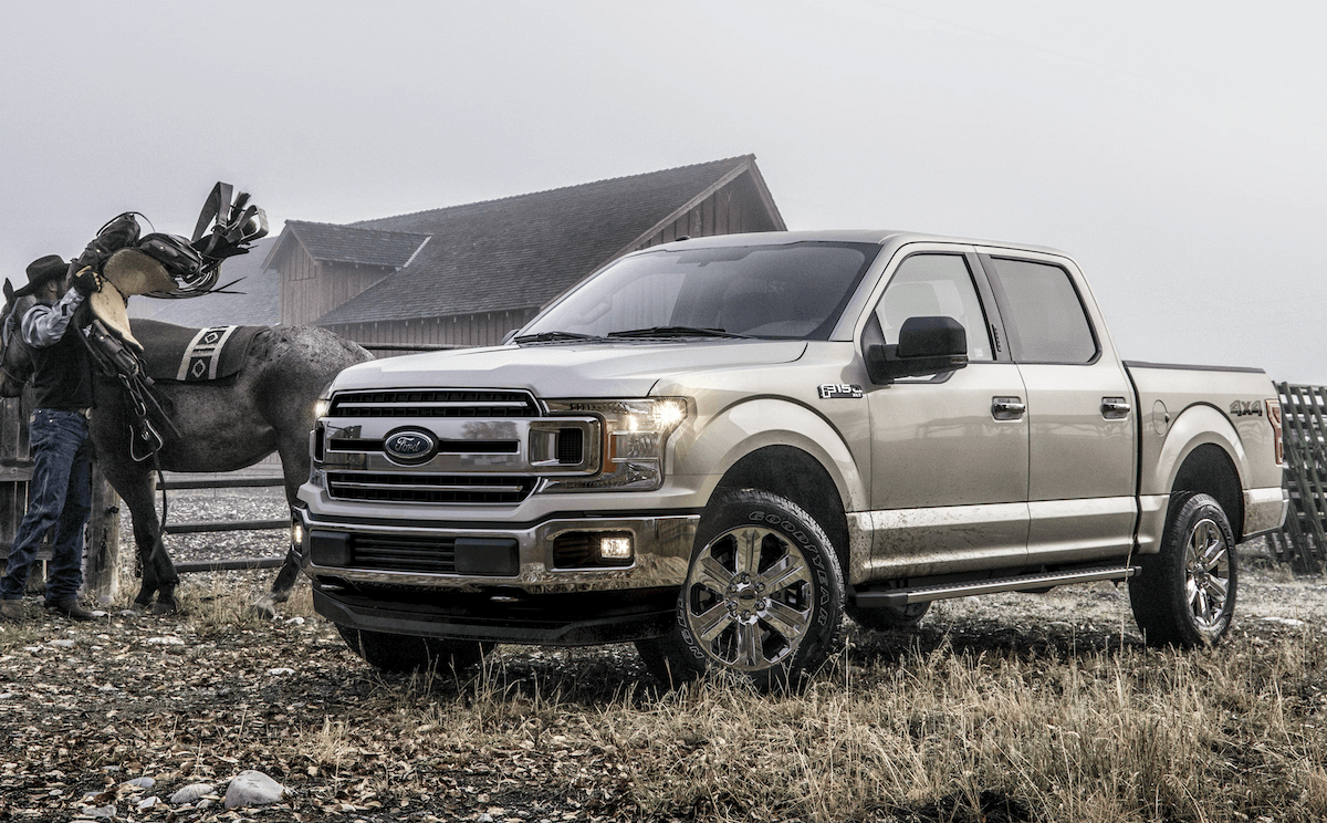 Silver 2018 Ford F-150 Limited on the range