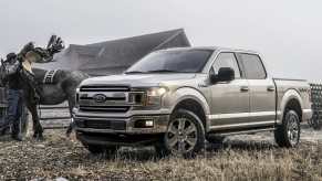 Silver 2018 Ford F-150 Limited on the range