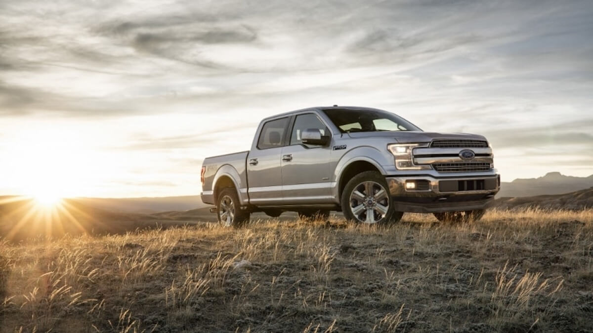 Silver 2018 Ford F-150 on the open range