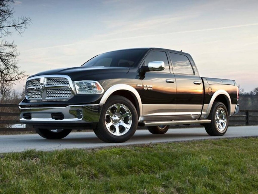Black and silver 2018 Ram 1500