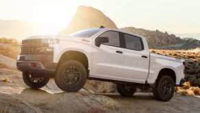 White 2019 Chevrolet Silverado Custom in outback