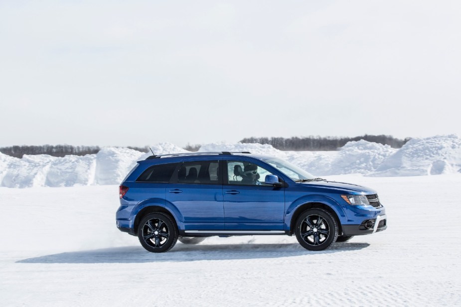 A blue 2020 Dodge Journey 