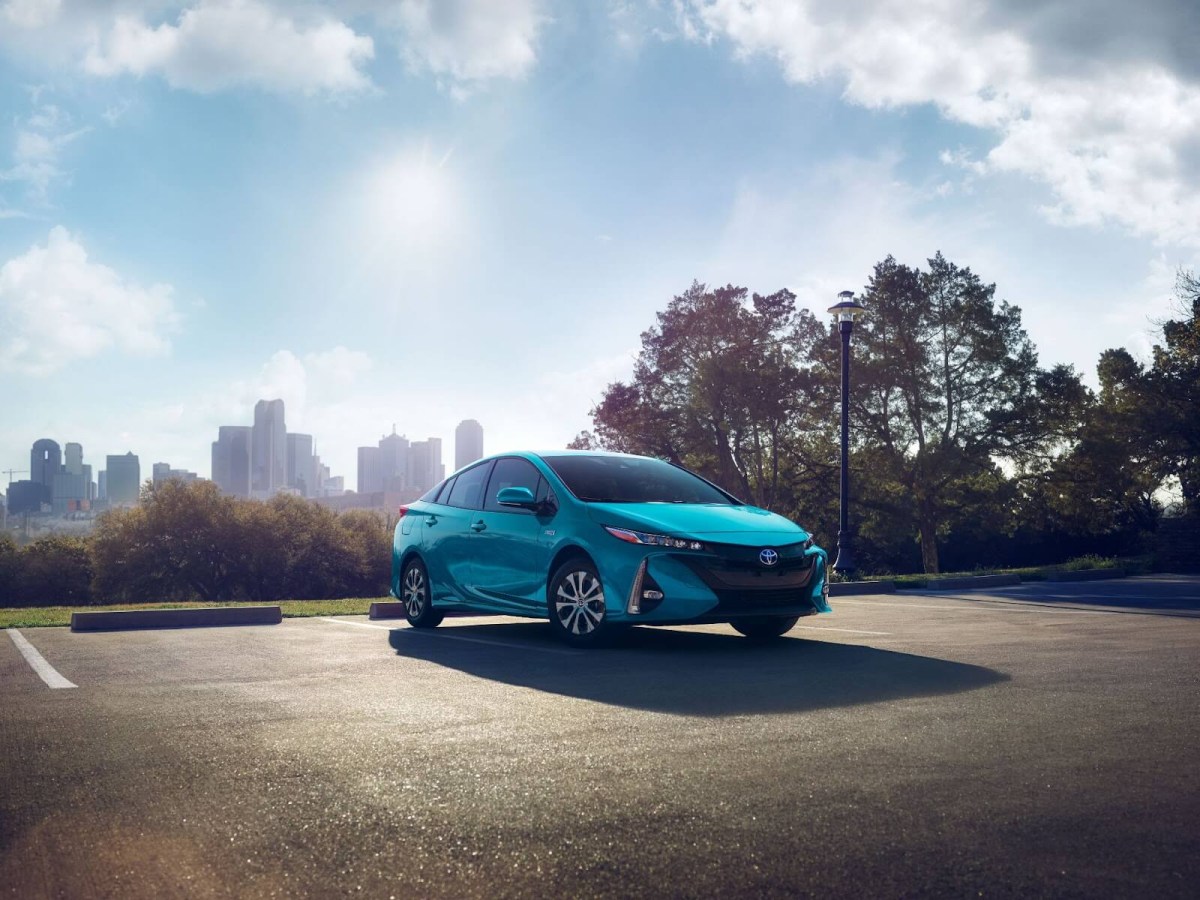 Toyota Prius Prime in blue, the most reliable plug-in hybrid