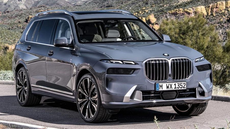 2023 BMW X7 on a Country Road - This luxury SUV scores high for reliability