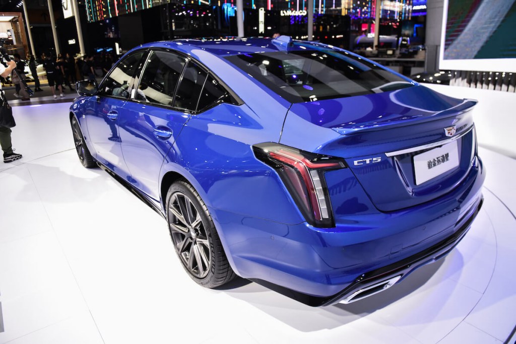 2023 Cadillac CT5 at an auto show