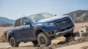 The 2023 Ford Ranger off-roading in sand