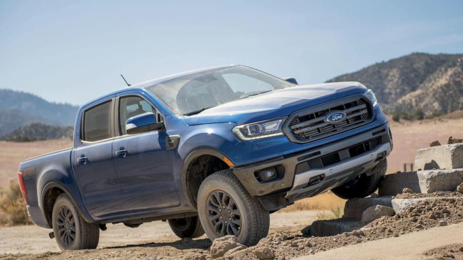 The 2023 Ford Ranger off-roading in sand