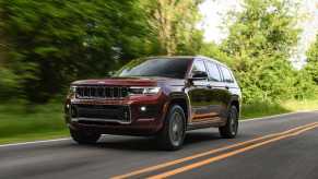 A 2023 Jeep Grand Cherokee L in motion