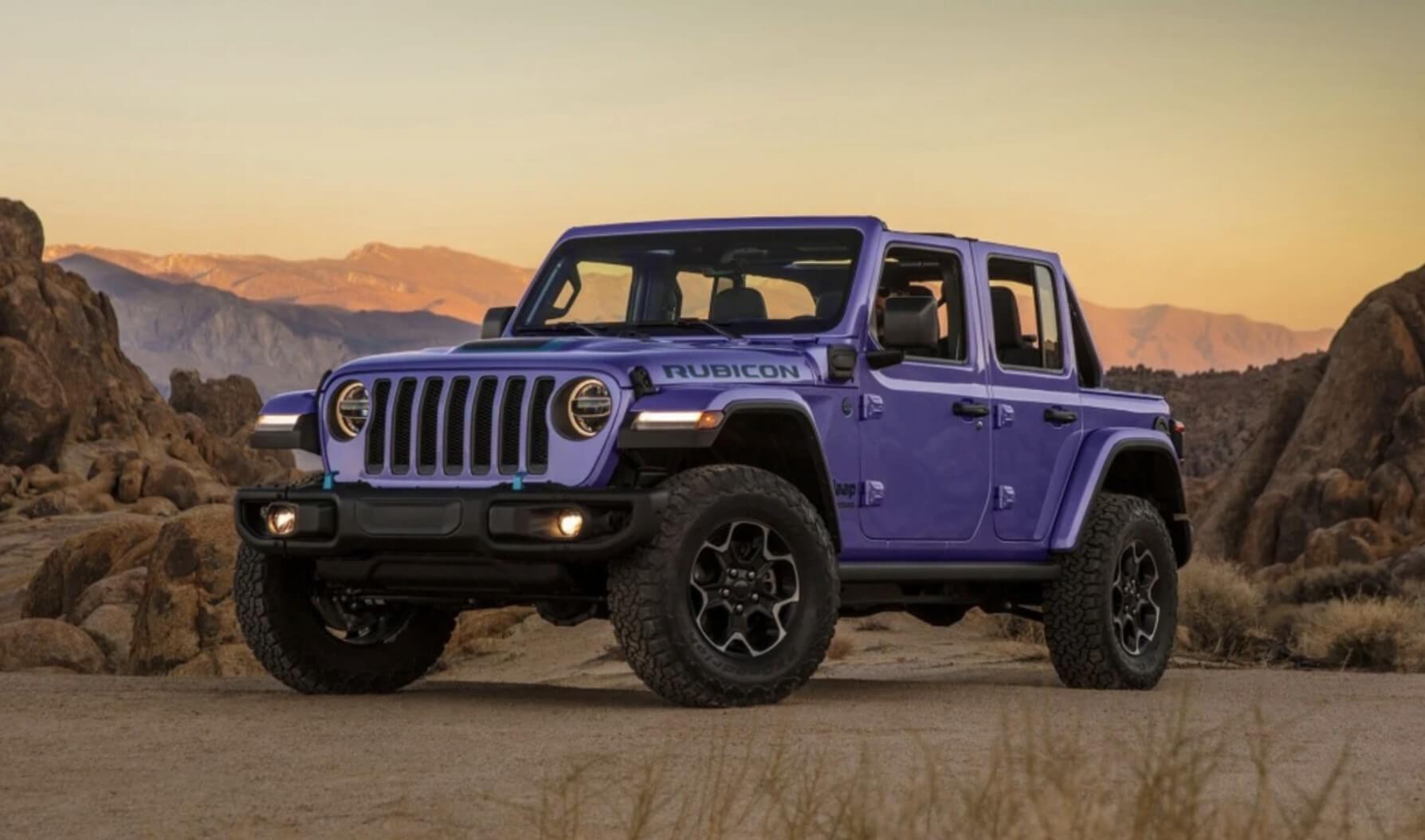 The 2023 Jeep Wrangler off-roading in sand