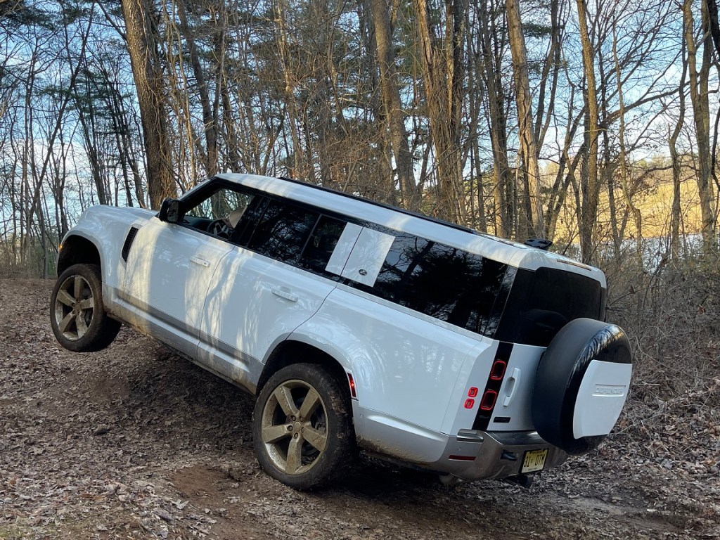 The 2023 Land Rover Defender 130 off-roading