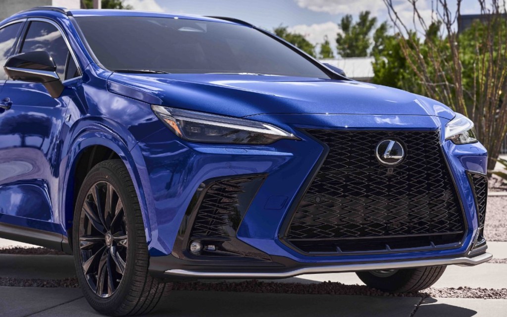 Blue 2023 Lexus NX 450h+ Front Angled Parked - This Lexus Hybrid SUV Could be Right for You