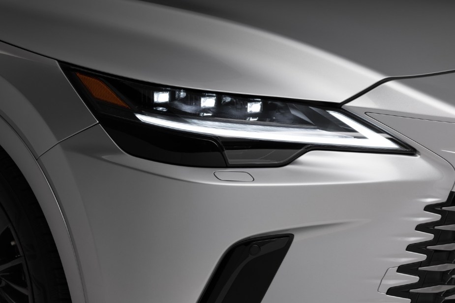 2023 Lexus RX 230 up close headlights 