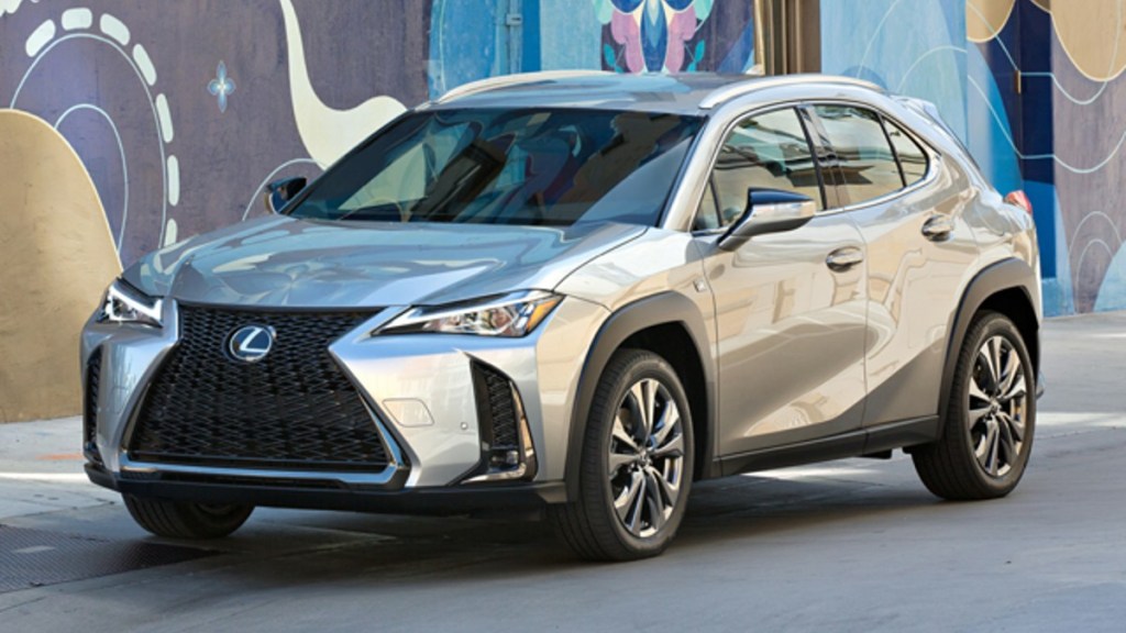 Silver 2023 Lexus UX SUV - This hybrid luxury SUV offers the best mpg figures in the class
