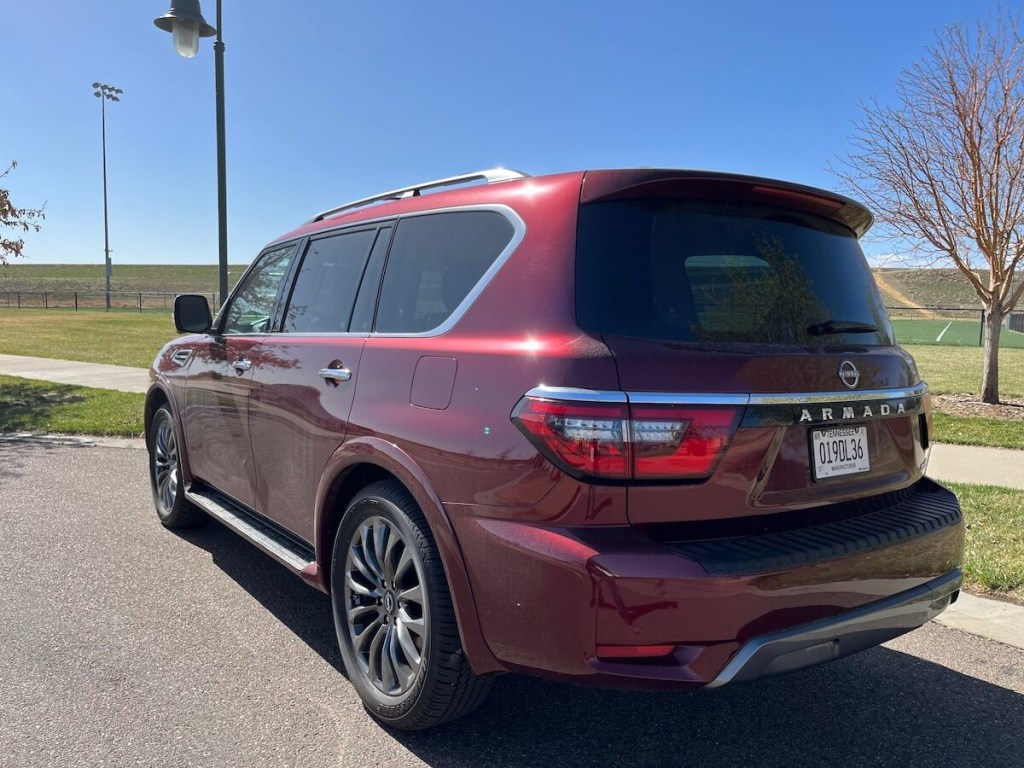 A rear view of the 2023 Nissan Armada