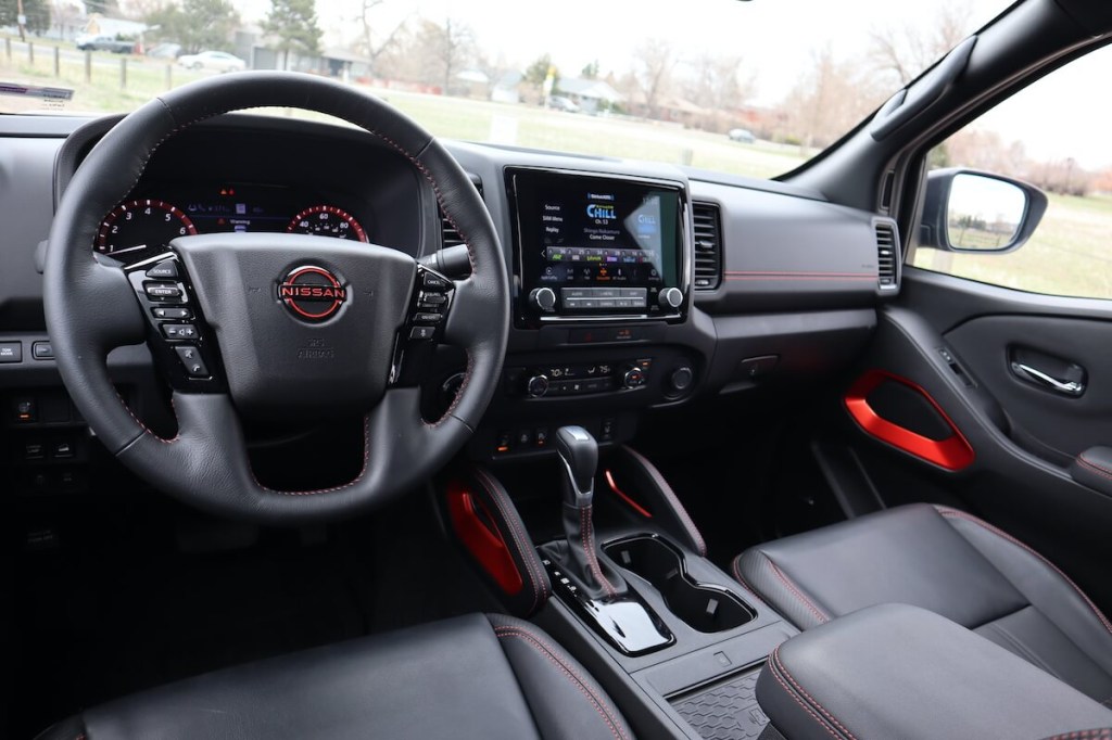 2023 Nissan Frontier front interior view
