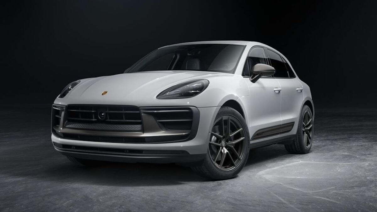 The 2023 Porsche Macan in white, one of the best cars for realtors