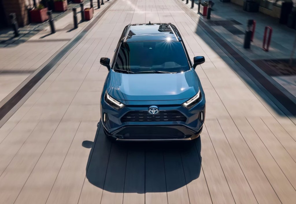 2023 Toyota RAV4 from a distance. Toyota RAV4 used models are also good.