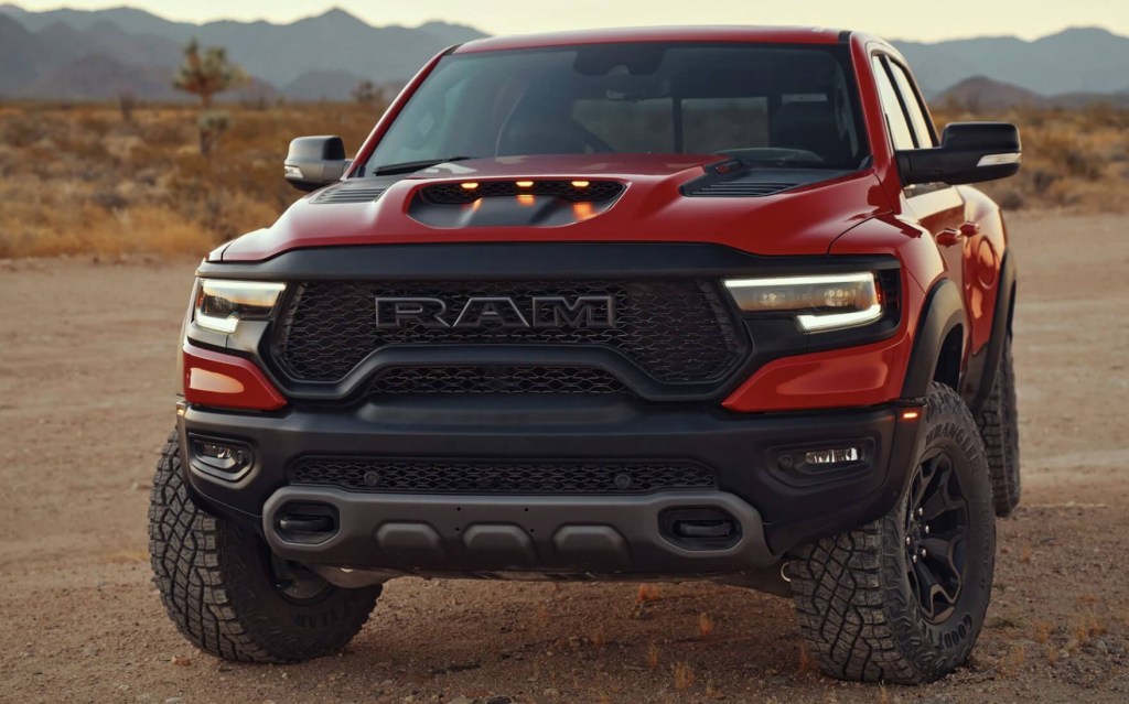 The 2023 Ram 1500 TRX tows less than the Ford F-150 Raptor R