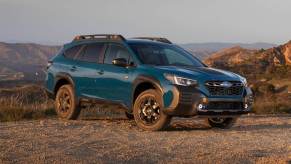 The 2023 Subaru Outback off-roading in mud