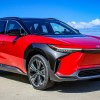 2023 Toyota bZ4X Parked Near the Ocean - this is one of the cheapest electric cars but one you might want to skip