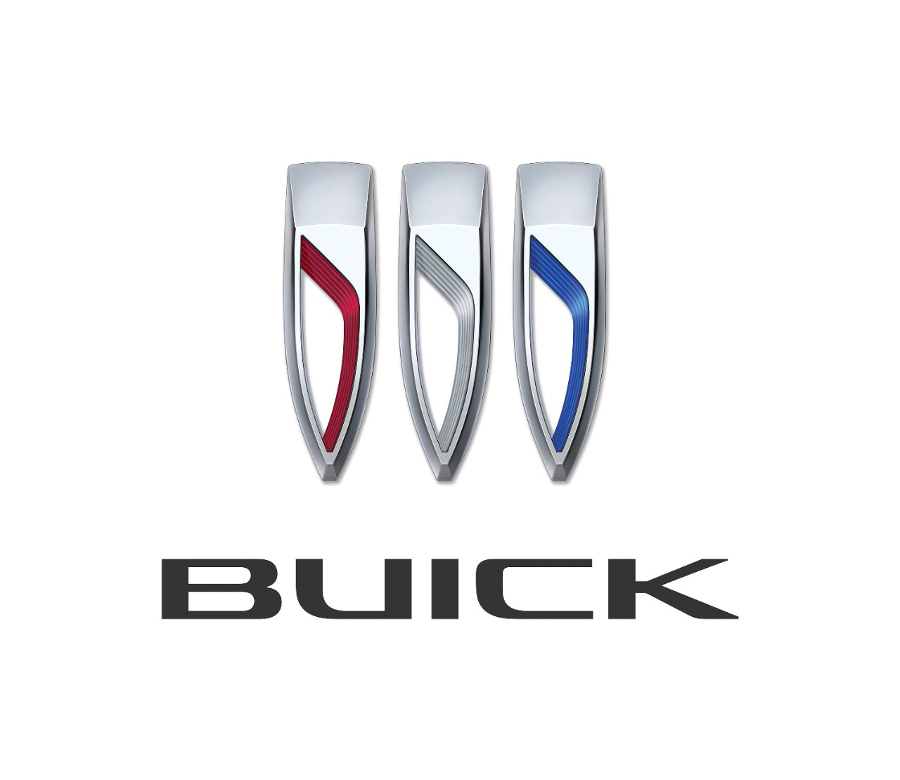 The new Buick logo set against a white background