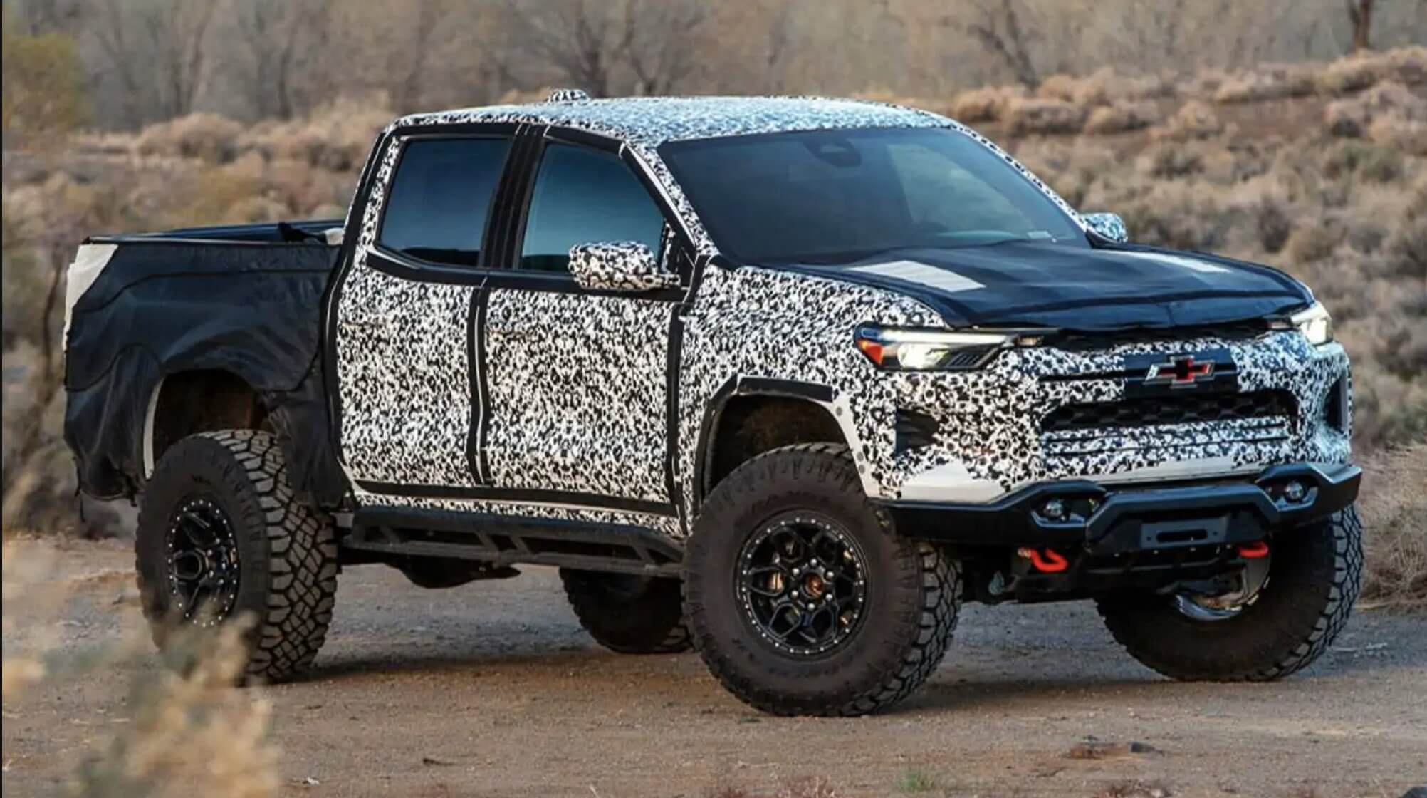 The 2024 Chevy Colorado ZR2 Bison in sand