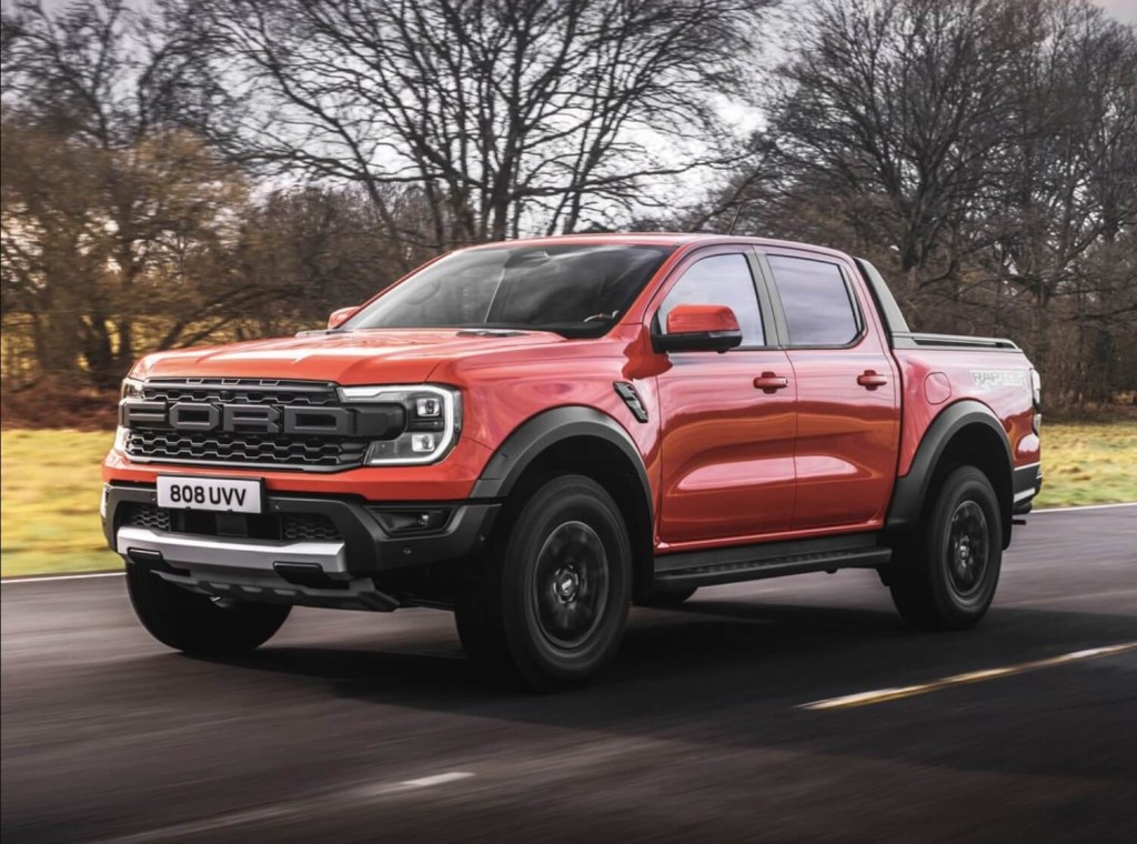The 2024 Ford Ranger on the road 