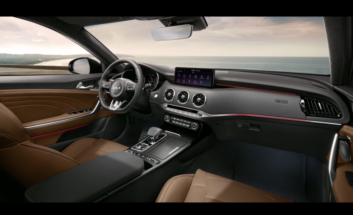 The 2024 Kia Stinger Tribute Edition has Nappa leather interior 