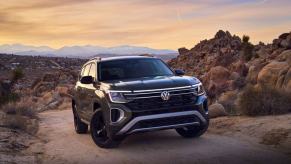 A desert photo of the 2024 Volkswagen Atlas Peak Edition midsize SUV, which premiered at the NYIAS