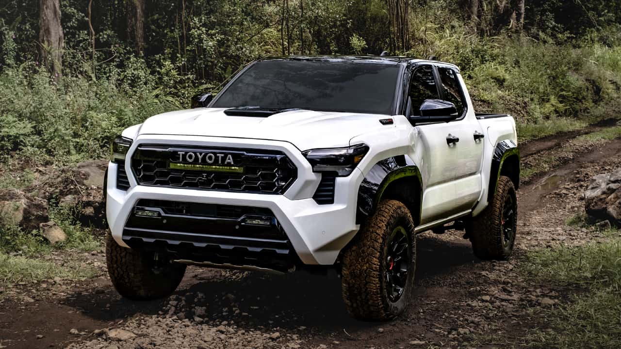The 2024 Toyota Tacoma TRD Pro off-roading in mud