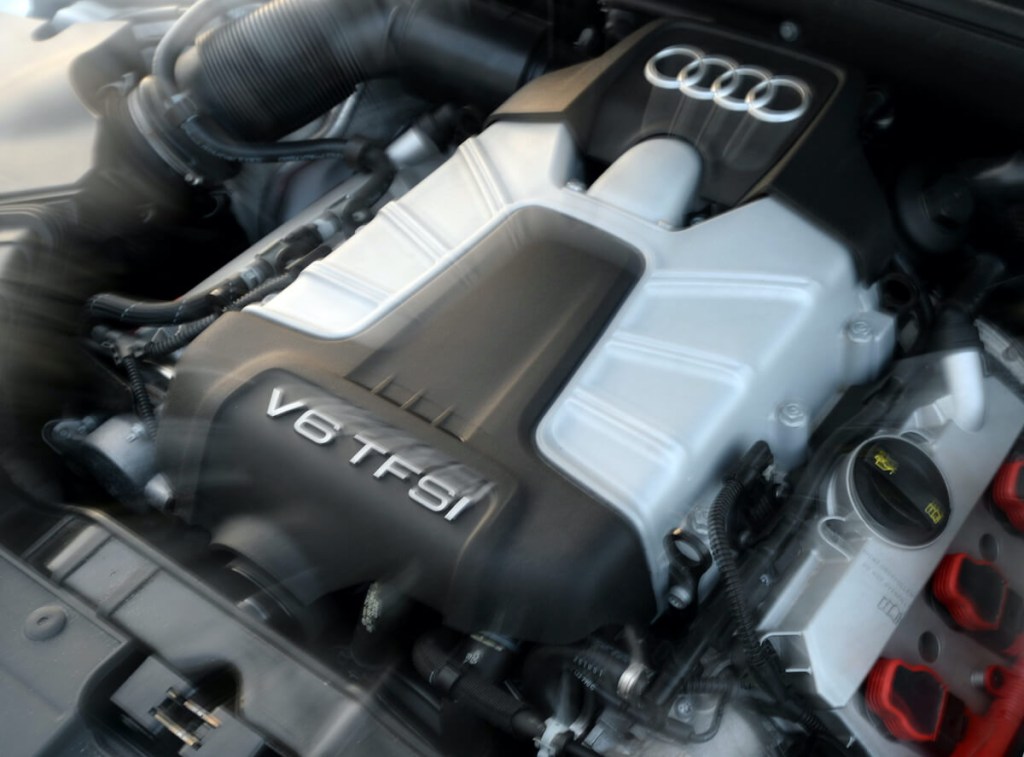 An Audi S4 engine