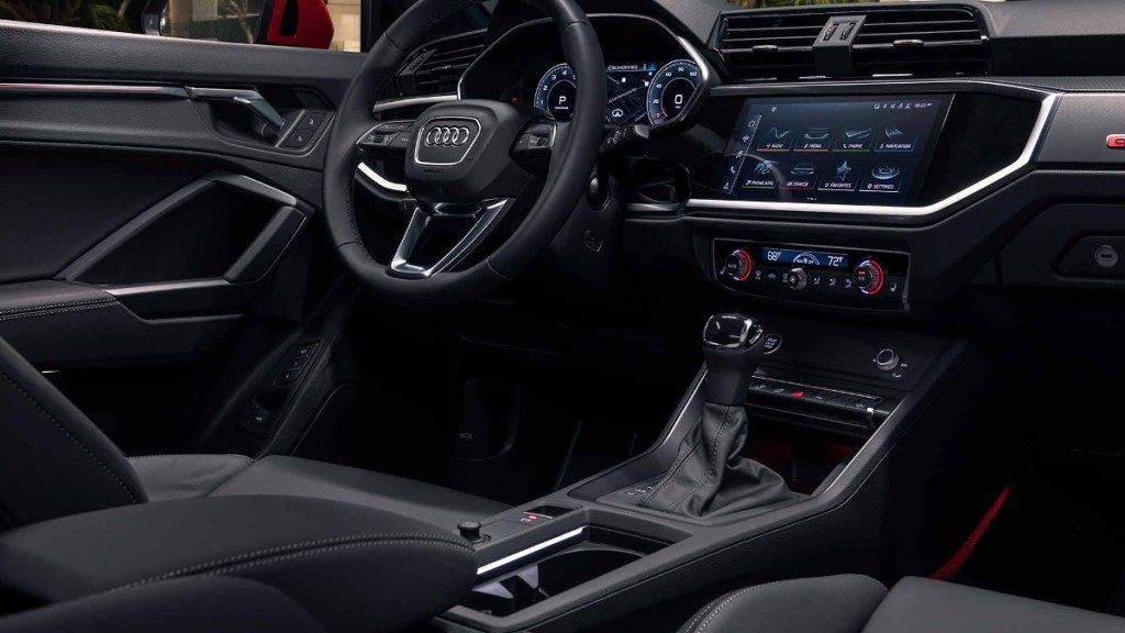 Cabin in 2023 Audi Q3 subcompact, most affordable new Audi SUV and luxury SUV bargain for $37K