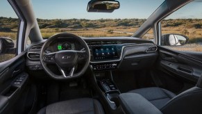 Cabin in 2023 Chevy Bolt EV, U.S. News best electric car for the money in 2023, will be discontinued