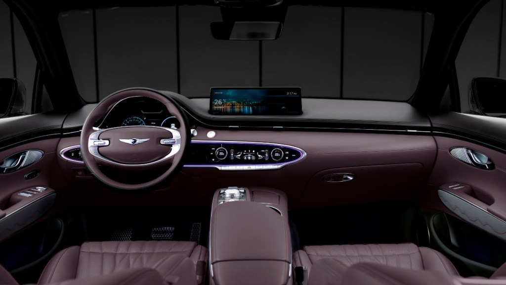 Cabin in 2023 Genesis GV70, best new compact luxury SUV, not BMW X3 or Mercedes-Benz GLC, says U.S. News