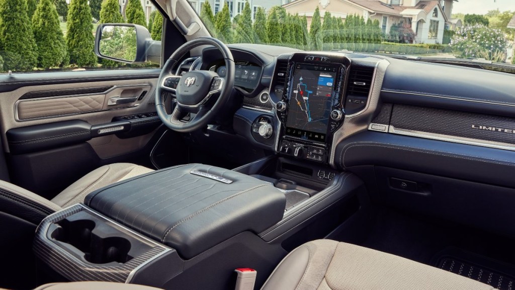Cabin in 2023 Ram 1500 full-size pickup truck