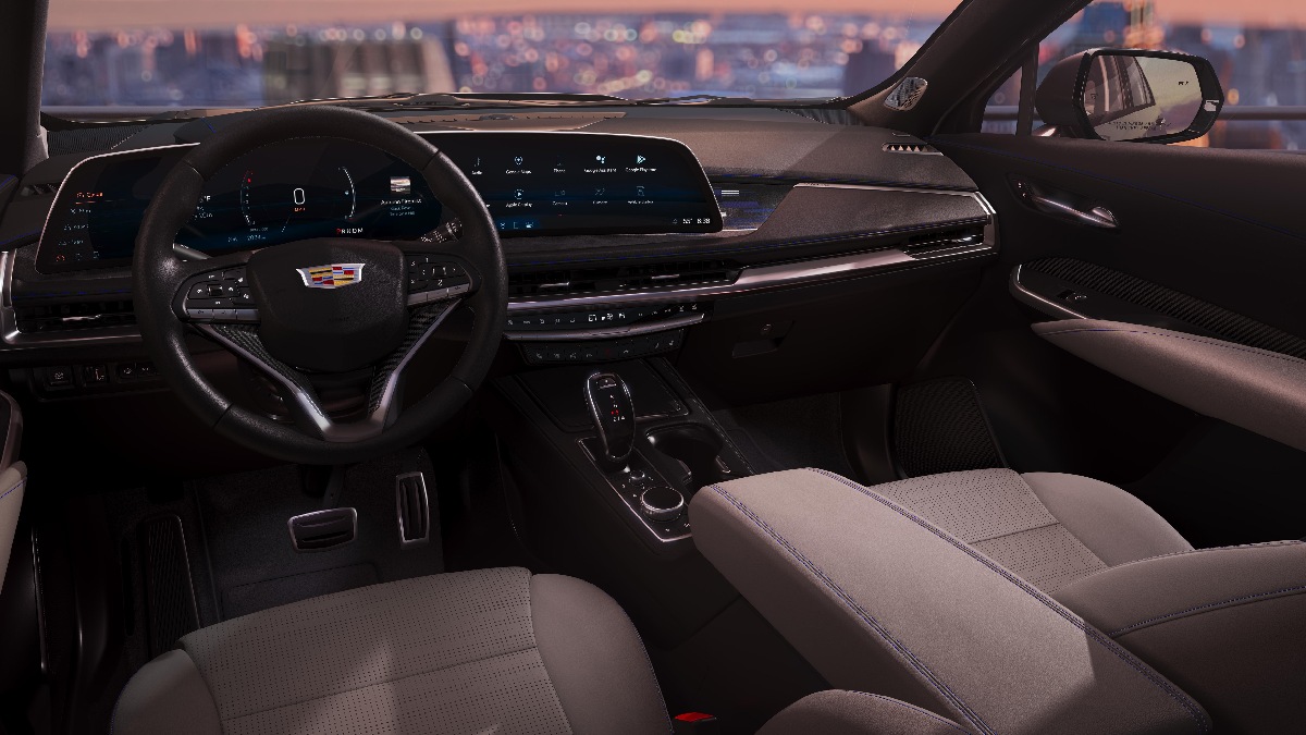 Cabin in subcompact 2023 Cadillac XT4, most affordable new Cadillac SUV and great luxury SUV value choice