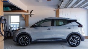A gray 2023 Chevrolet Bolt EUV is parked.